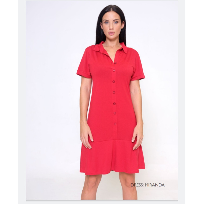 Vestido camisero rojo ME&ME