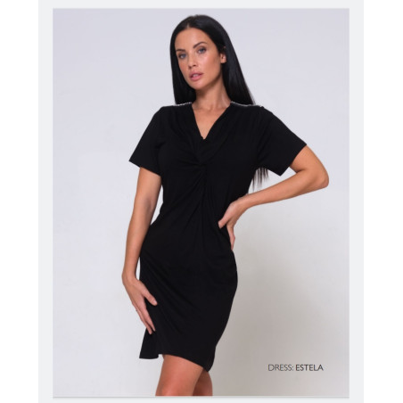 Vestido negro nudo ME&ME