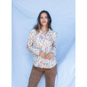 Camisa estampada beige NICTÉ