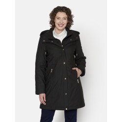 Parka larga negra BRANDTEX