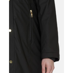 Parka larga negra BRANDTEX