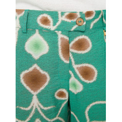 Pantalón estampado verde PAZ TORRAS